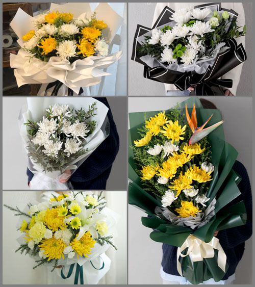 四川成都邛崃市卧龙镇拢龙村白事花束代送